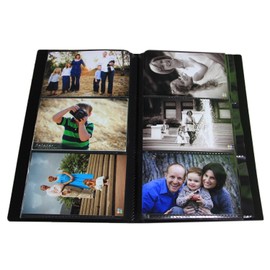 2PO Advanced Capacity Space Saver Photo Album/Portfolio, Holds 504 of 4 x 6 Photos, Black