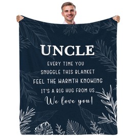 Yasrlvun Uncle Gifts from Niece Nephew Uncle Blanket 50"x60" for Uncles Uncles Gifts for Christmas Thanksgiving Birthday