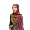 Shimmery Two Tone Hijab - Color: Navy/Silver