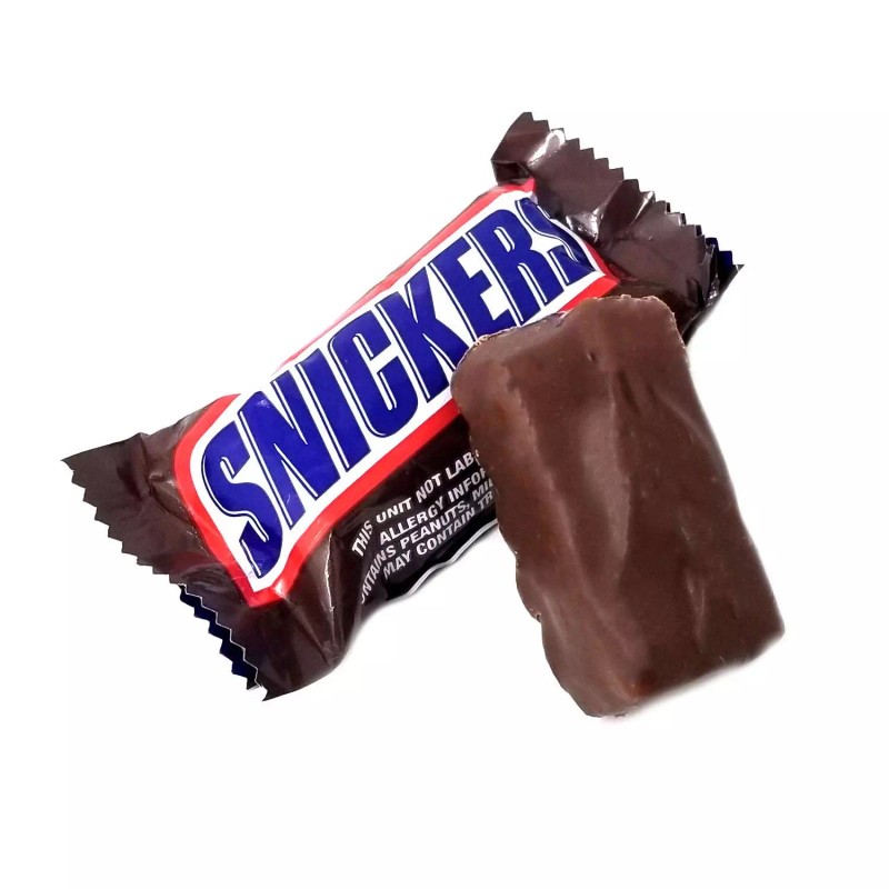 SNICKERS Milk Chocolate, Fun Size Candy Bars, Individually Wrapped (2