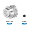 Rebower Synchronous Wheel Timing Pulley Aluminum Synchronous Wheel with Screw