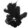 Song Qing Women's Fascinator Feather Flower Hair Clip Pin Brooch