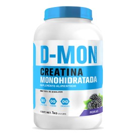 Suplemento Creatina Monohidratada D-mon 1 Kg Varios Sabores Moras