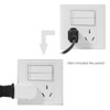 xiwai NEMA 1-15P USA Outlet Saver Power Extension Adapter 2-Prong