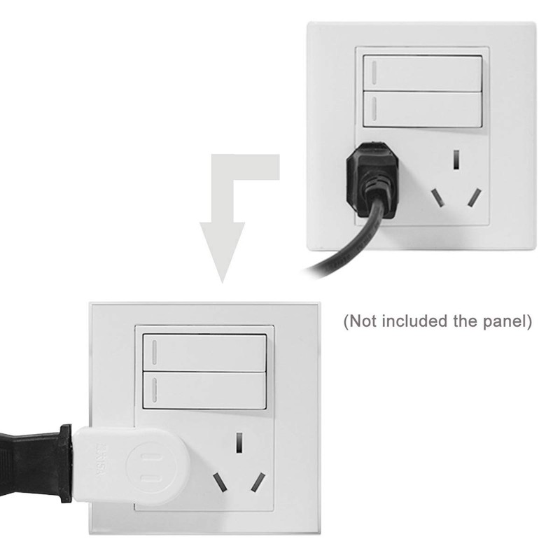 xiwai NEMA 1-15P USA Outlet Saver Power Extension Adapter 2-Prong