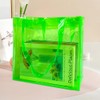 TotePrint 1pcs Waterproof Large Transparent Pvc Shopping Clear Tote Bag
