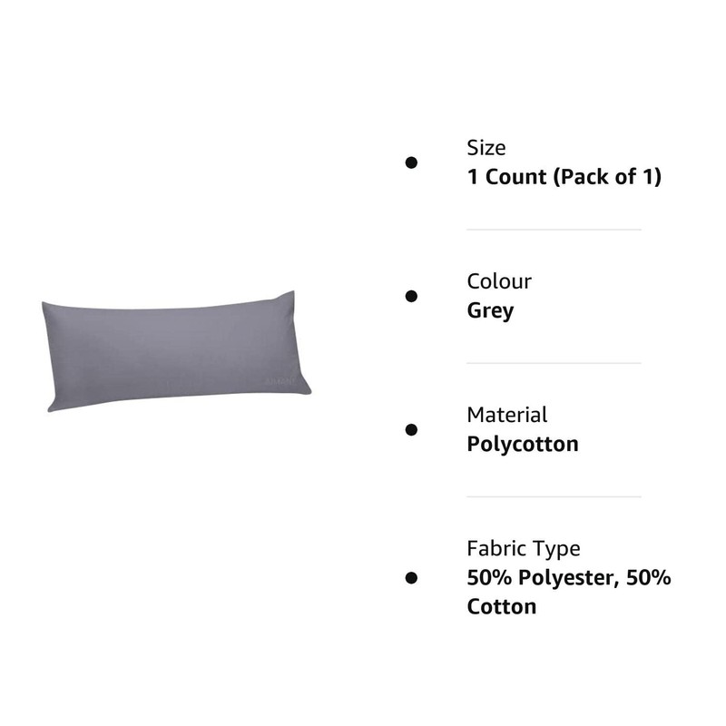 AIMANE® Long Bolster Pillowcase Cover - Body Pillow Neck Support