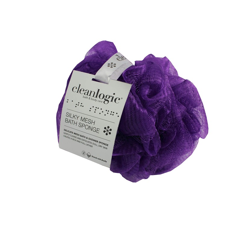 Clean Logic Cleanlogic - Silky Mesh Bath & Shower Sponge,