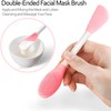 Facial Cleansing Brush,2 in 1 Silicone Face Scrubber for Exfoliating,Massaging,Remove