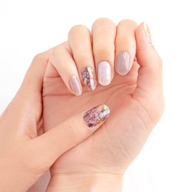 BEAUTYAVENUE Real Gel Nail Stickers, Color: Bronze Rutilated Quartz