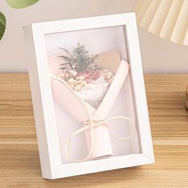 Shadow Box Frame Picture Frames - 4 X 6 Deep Picture Frame 10x15 Wooden 3D Photo Frames Inner 1.2 Inch Wall & Tabletop (White428,Depth 3cm)