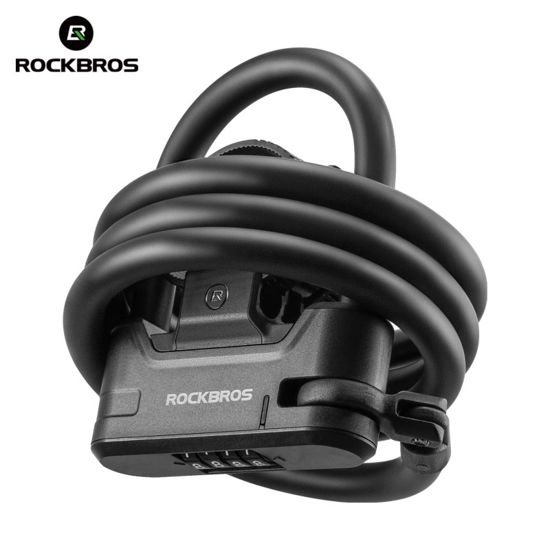 ROCKBROS Scooter U Lock w/1.1m Cable-Compact Portable Passwords Cable Lock