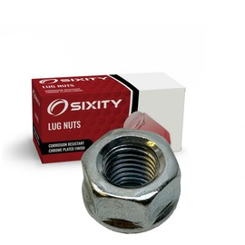 Sixity Auto Nickel Plated Bulge Open Wheel Lug Nuts - M12x1.75mm .64" Short