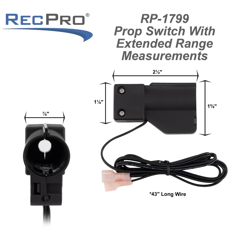 RecPro RV 6MM Gas Strut Switch for Truck Cap Dome
