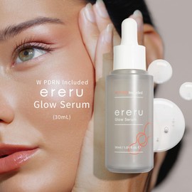 Ereru WPDRN Grow Serum, 1.0 fl oz (30 ml) PDRN Double Formulated Essence, Moisturizing, Niacinamide, Panthenol, Hyaluronic Acid, Collagen, Made in Japan (Set of 3)