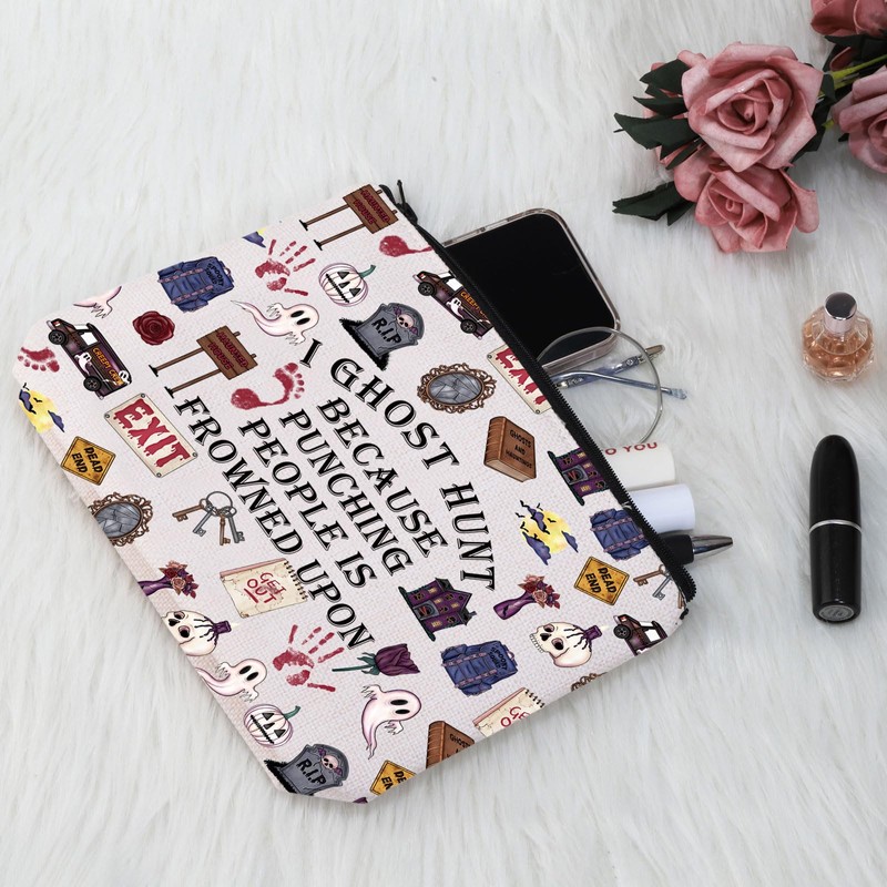 PYOUL Ghosts Hunting Gift I Ghost Hunt Makeup Bag Ghost