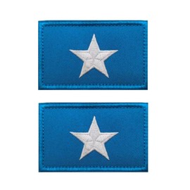 Uijokdef Uijokdef - 2 parches de bandera de Somalia, cierre de gancho y bucle, bordado táctico militar nacional Somalia