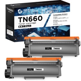 belietop TN660 TN630 Toner Cartridge Replacement for Brother HL-L2340DW HL-L2300D HL-L2380DW MFC-L2700DW L2740DW DCP-L2540DW L2520DW HL-L2320D MFC-L2720DW L2740DW Printer(2 Pack, Black)