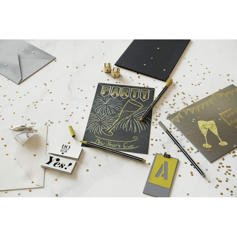 stiften - STABILO Viltstift - Metallic Goud (68/810) (1 TOYS)