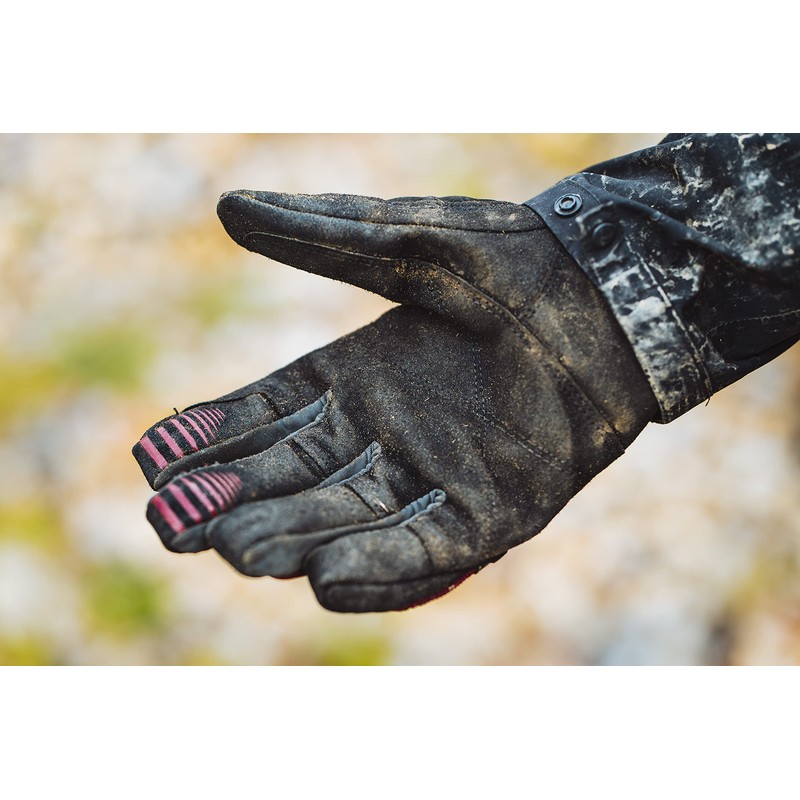 SEALSKINZ Unisex Waterproof All Weather MTB Glove - Black/Red, Medium