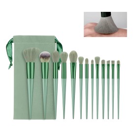 Set Brochas De Maquillaje 13 Piezas Profesional Con Bolsa