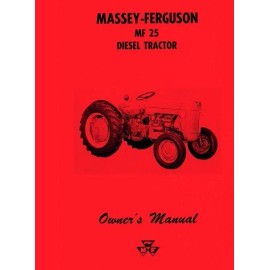 Massey Ferguson MF 25 MF25 Diesel Tractor Owners Operators Manual
