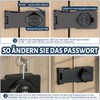 Hasp Hasp Security Hasp Lock, 4 Inch Combination Lock, Cabinet