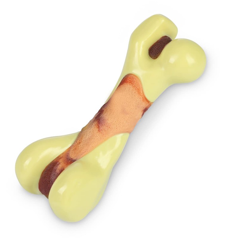 Tikaton Dog Chew Toys for Aggressive Chewers, Peanut Butter Flavor