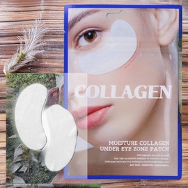 Tenzero eye area intensive care, hydration eye mask, moisture collagen under eye zone patch, 2 pieces, 25g, 30 pieces / 텐제로 눈가 집중 관리 수분 공급 아이 마스크 모이스처 콜라겐 언더 아이존 패치 2개 25g 30개입