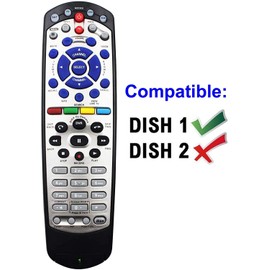 Amtone Replacement Remote Control for Dish Network 20.1 IR Satellite Receiver Compatible with Dish Network 1 Only Instruction Included