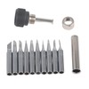 10pcs/Set Soldering Iron Replacement Tips, Copper Solder Iron Tips 900M-T