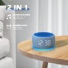 Buffbee Sound Machine & Alarm Clock 2-in-1, 0-100% Clock Face