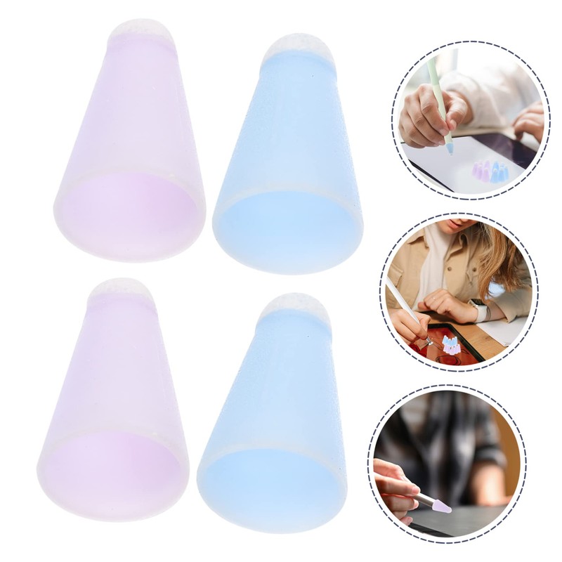 Mipcase 10pcs Fiber Capacitive Stylus Tip Cover Wear-Resistant Protector for