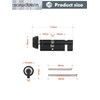 SORWDUERM Black Thumb Turn Euro Cylinder Door Lock, Anti-Bump Anti