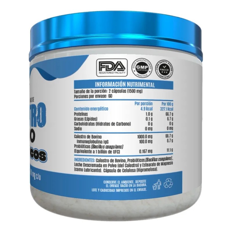 Calostro Bovino & Probióticos 120cap Advance Labs Nutritions