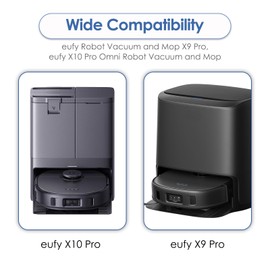 10 Pcs Replacement Side Brush Compatible with Eufy X10 Pro Omni Robot Vacuum and Mop, Robotic Vacuum Side Brushes