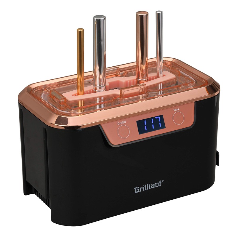 Brilliant HydroSonic LUX-BM Ultrasonic Cleaner, Black