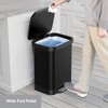 Glad Stainless Steel Step Trash Can, Series 2 with Clorox