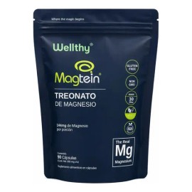 L-treonato De Magnesio Magtein® 90 Cápsulas Wellthy Sabor Sin Sabor