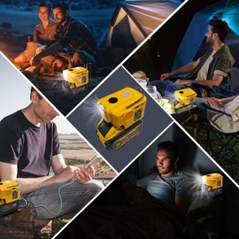 200W 1 USB & 1 Type C DC 20V to AC 110V Battery Inverter appliances Such as Cellphone Tablet Razors.