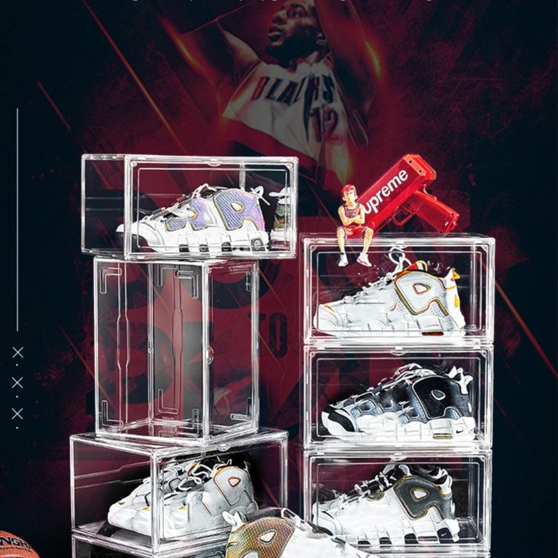 Case 2x 4x 8x Magnetic Drop Side Shoe Box Storage