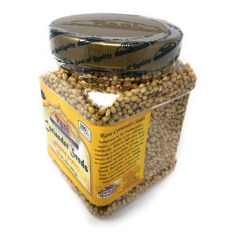 Rani Coriander (Dhania) Seeds Whole, Indian Spice 8oz (227g) PET