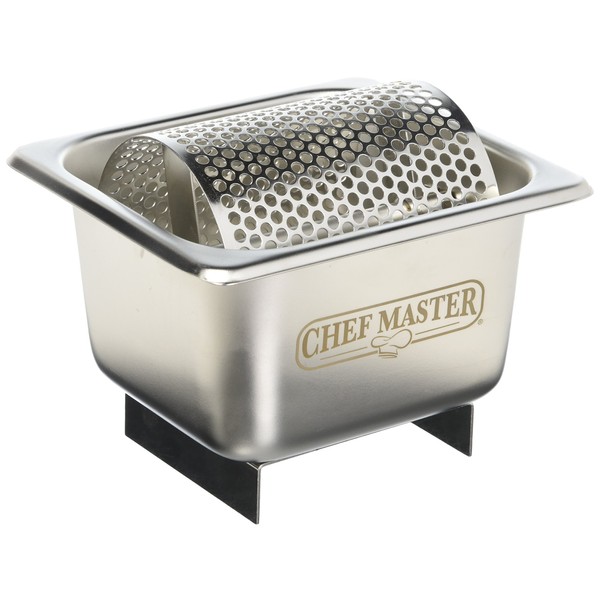 Chef Master 90021 - Rueda de mantequilla de acero inoxidable para esparcidor de mantequilla, extiende la mantequilla uniformemente, rodillo de mantequilla de acero inoxidable, capacidad para 3 barras de mantequilla