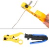 Coaxial Cable Crimping Tool Kit, F-Connector Crimper Wire Stripper Set