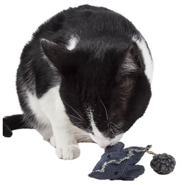 Pet Life ® Pompom Kitty Mouse Plush Catnip Cat Toy