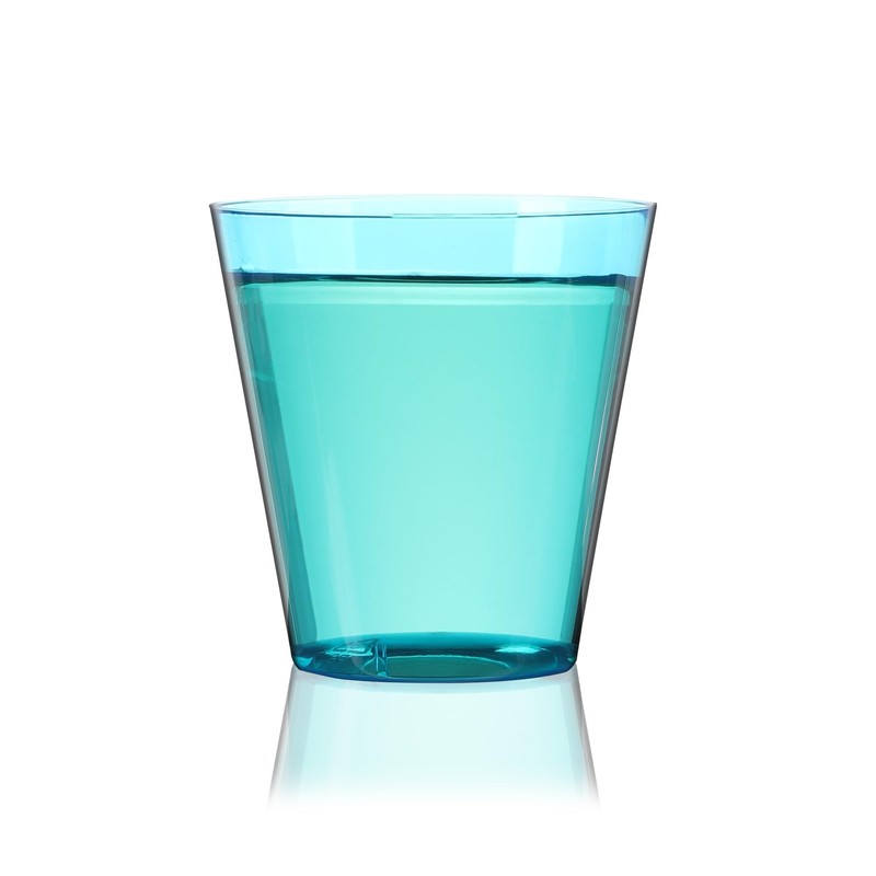 True Colored Plastic, Blue Party Disposable Cups, Shot Glasses 2oz