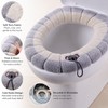 Warm Toilet Seat Cover for Bathroom Comfort – Soft Washable