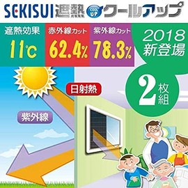(Heat Shielding Cool-Up) Reduces the rise in indoor temperature by as much as 11°C! Sekisui (Sekisui) Blackout Net (Set of 2)