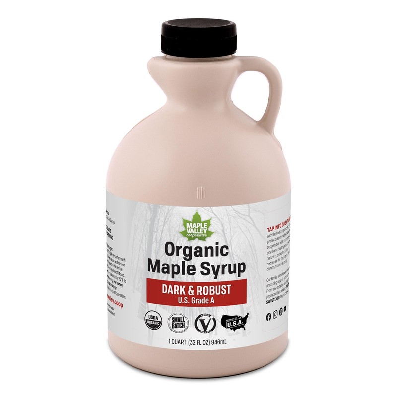 Maple Valley Organic Pure Maple Syrup, Dark & Robust Better