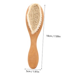 Healvian Scalp Brush for Boys and Girls Toddlers Hair Comb Boy Girl Hair Brush Wood Comb Wool Bristles